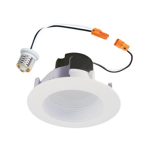 Halo RL460WH935 4" Retrofit Bright White LED Recessed Light with Baffle Trim White Lighting Accessories and Parts Recessed Lighting Accessories