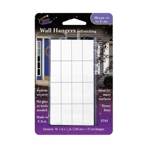 Magic Mounts- Self Stick Heavy Duty Adhesive Hangers 2 Lb 16 Pk, 16PK