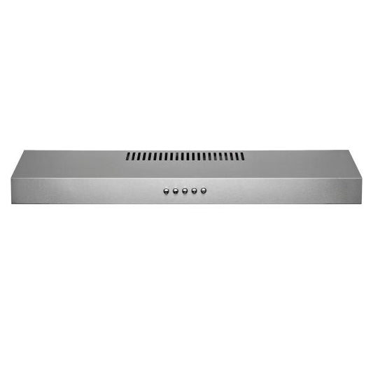 AKDY 24" Under Cabinet Stainless Steel Push Panel Kitchen Range Hood Cooking Fan W/ Carbon Filters