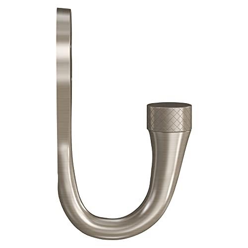 National Hardware 1-in Satin Nickel Zinc Universal Hook (2-Pack) V1456 Powell Knurled Hook 2PC - Satin Nickel