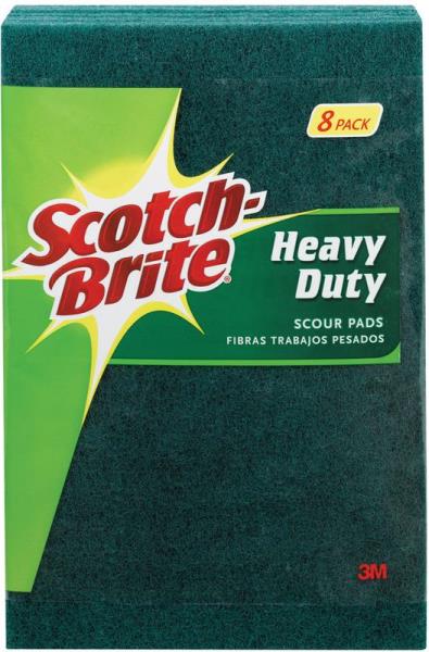 Scotch-Brite 228 Scour Pad  6 in L  3.8 in W  Green