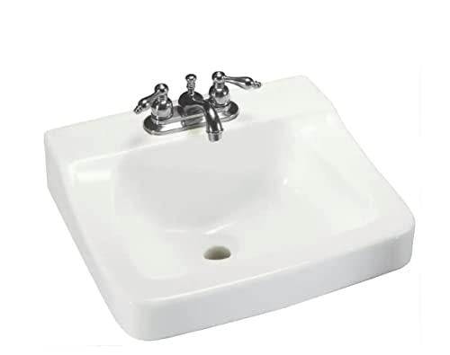 Aragon 19 in. Rectangular Vitreous China Bathroom Sink in White