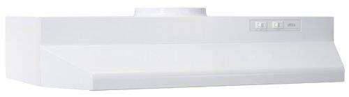 42000 Series 30 in. 230 Max Blower CFM Under-Cabinet Range Hood with Light and Damper in White