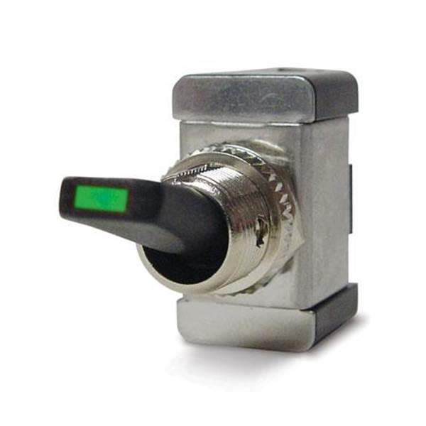 30 Amp Green LED Illuminated Toggle Switch