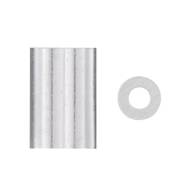 National Hardware N100-304 Ferrule and Stop  Aluminum  3/16 in. - Quantity 1