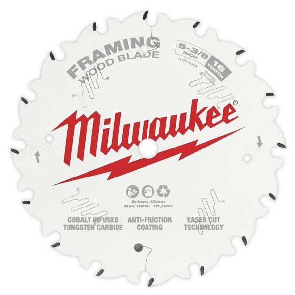 Milwaukee-48-40-0522 5-3/8 in. 16T Framing Circular Saw Blade