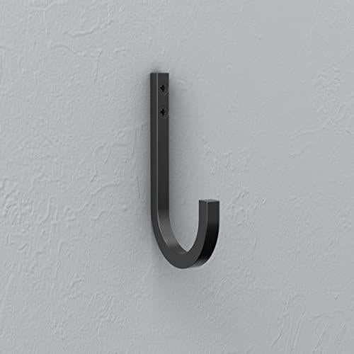 National Hardware 0.98-in Matte Black Steel Universal Hook (2-Pack) V1452 Reed Multipurpose Hook- Matte Black