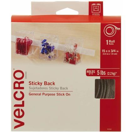 Velcro® Brand Sticky Back 15Ft X 3/4In Roll White