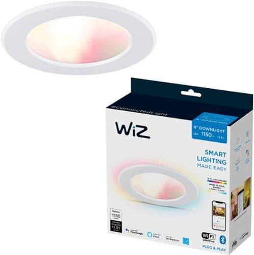 WiZ Connected Color High Lumen 6  Retrofit Downlight  2700K - 6500K + RGB  16 Million Colors  Smart Control with WiZ App  Compatible with Alexa  Googl