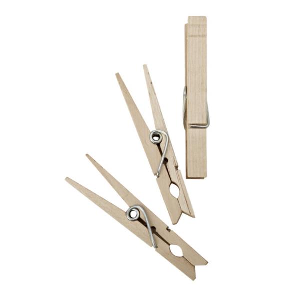 Whitmor Spring Hardwood Clothespins 100-Pack 6026-868 - All