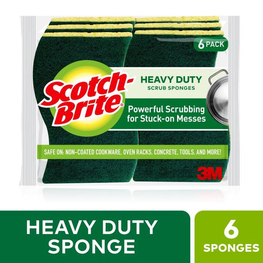 Scotch-Brite Heavy Duty Scrub Sponges - 6ct