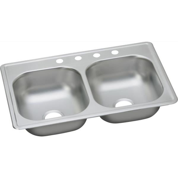 Elkay Dayton Drop in Steel Kitchen Sink Satin