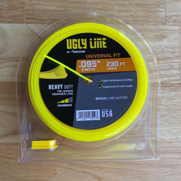 Universal .095” Ugly Line 230’ Heavy Duty Tri Edge Trimmer Line by Shakespeare