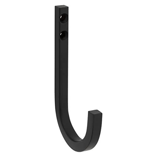 National Hardware 0.98-in Matte Black Steel Universal Hook (2-Pack) V1452 Reed Multipurpose Hook- Matte Black